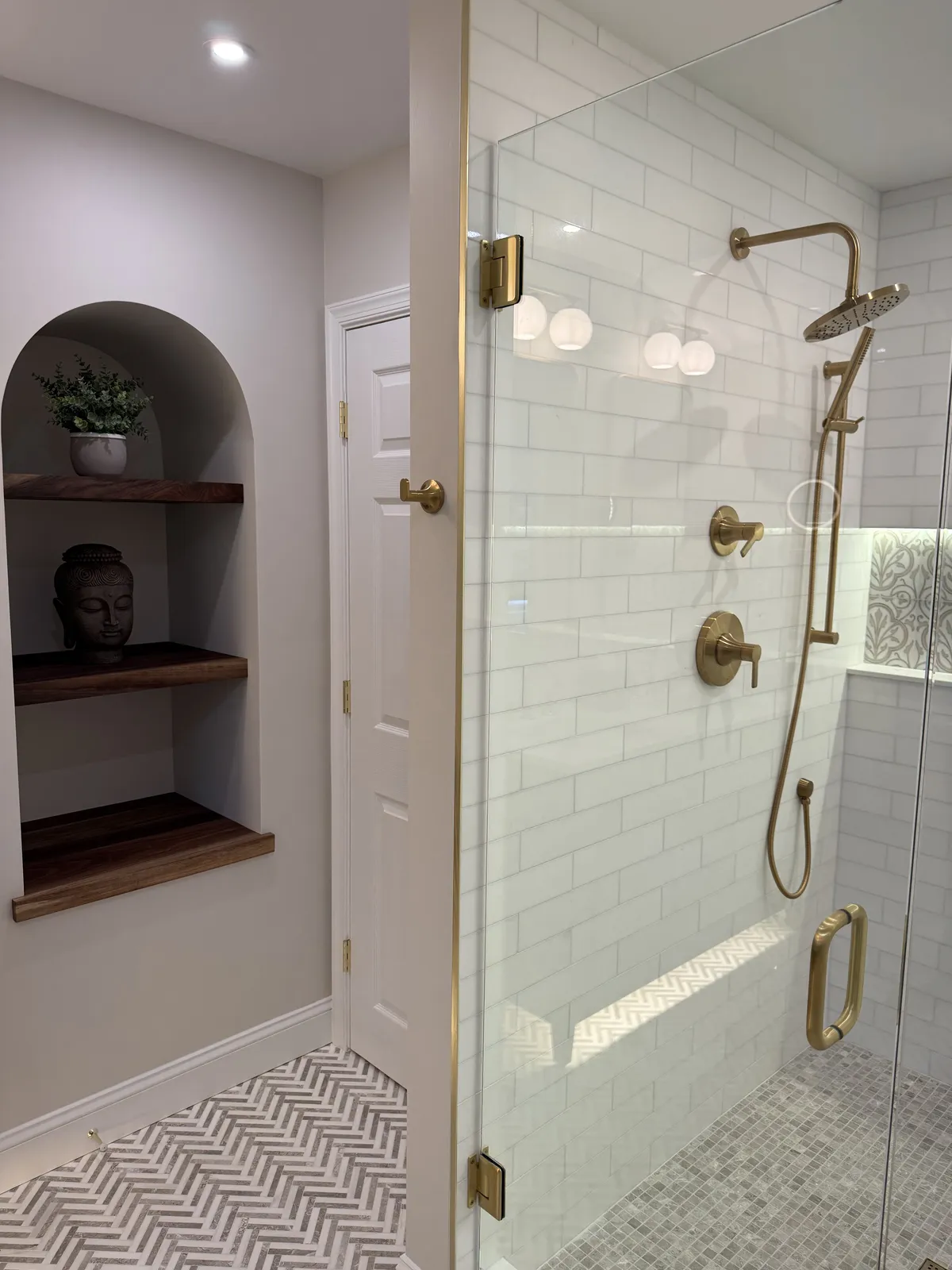 Bathroom tile installation completed by Milford Mills Tile in Montgomery County