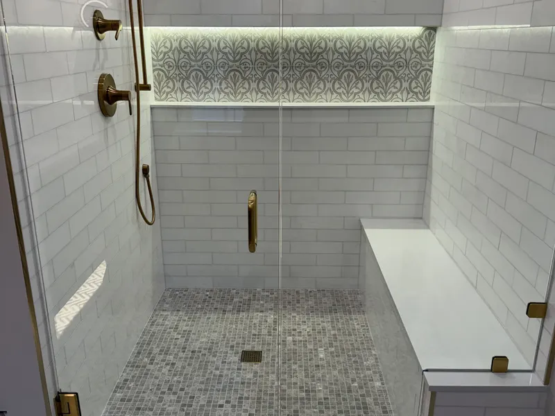 Bathroom tile installation — Milford Mills Tile