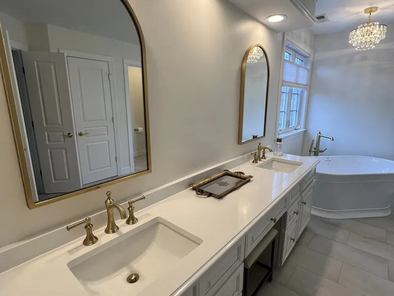 Bathroom tile installation — Milford Mills Tile