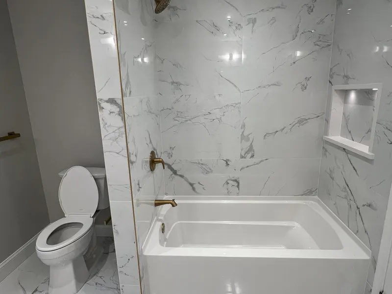 Bathroom tile installation — Milford Mills Tile
