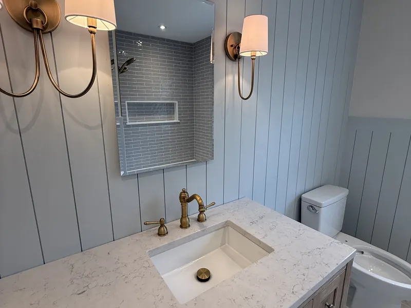 Bathroom tile installation — Milford Mills Tile