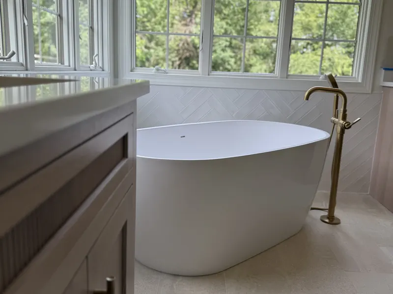 Bathroom tile installation — Milford Mills Tile