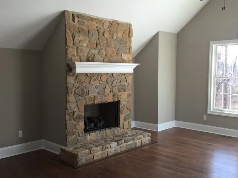 Fireplace tile installation — Milford Mills Tile