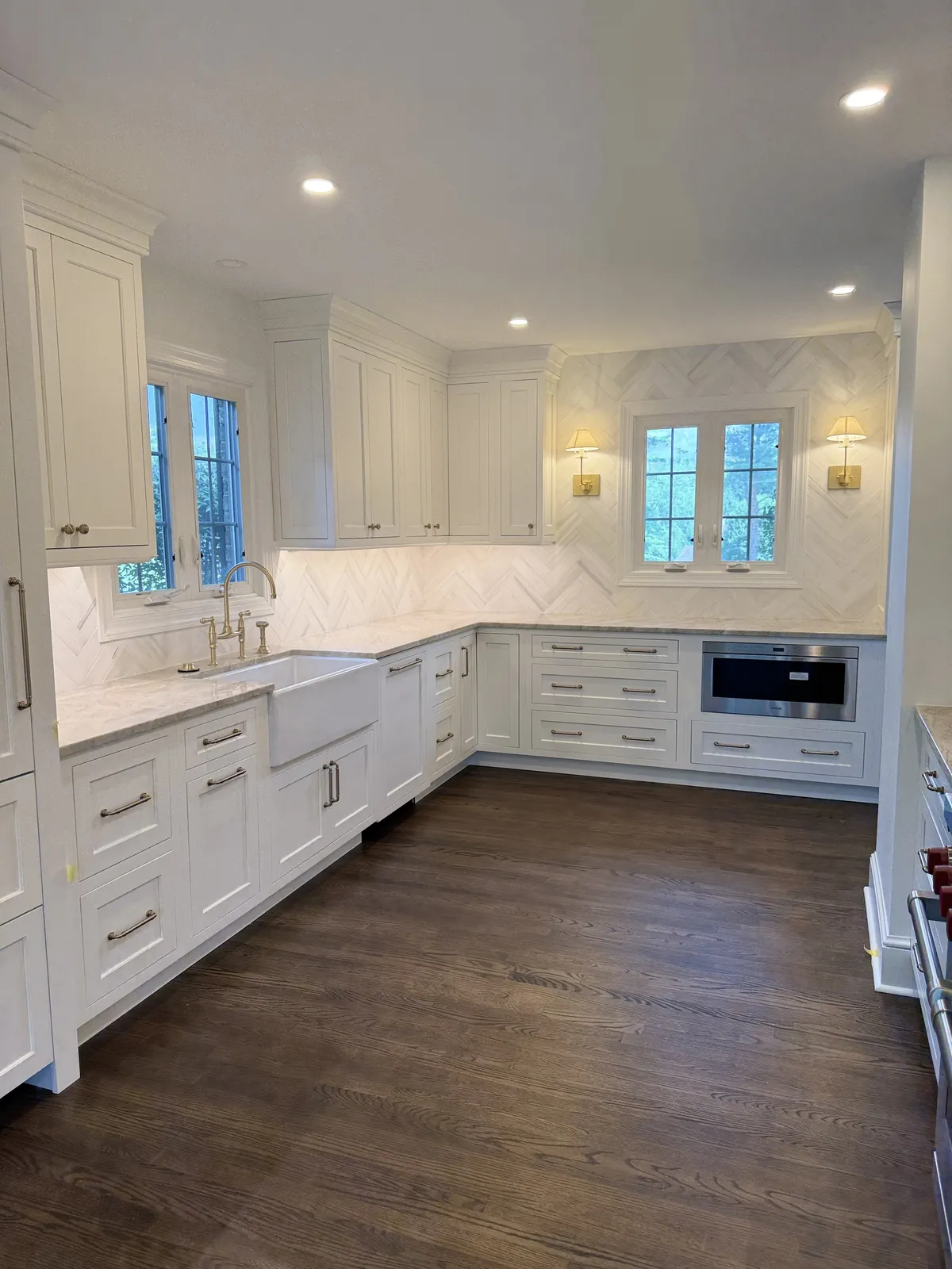 Kitchen tile installation completed by Milford Mills Tile in Northern Delaware