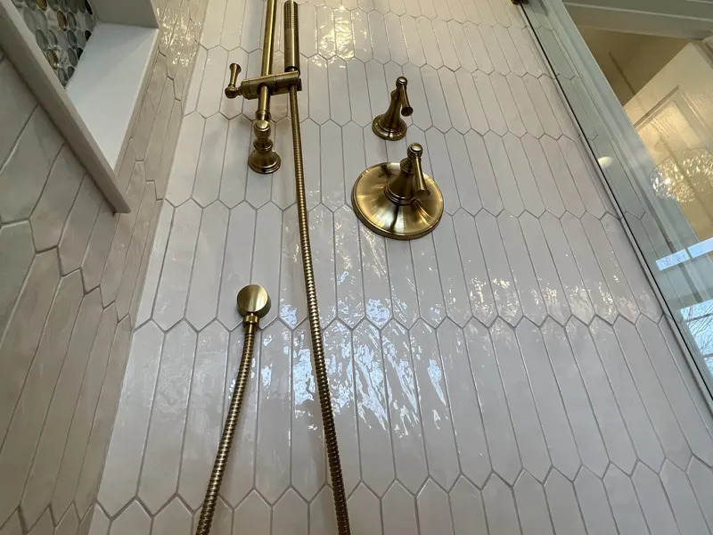 Shower tile installation — Milford Mills Tile