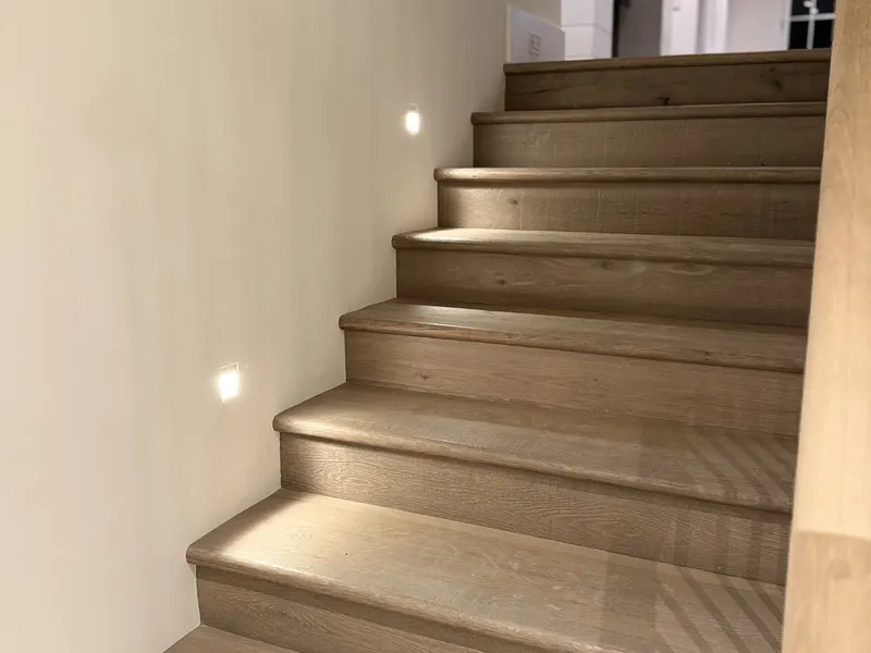 Tile stair installation — Milford Mills Tile