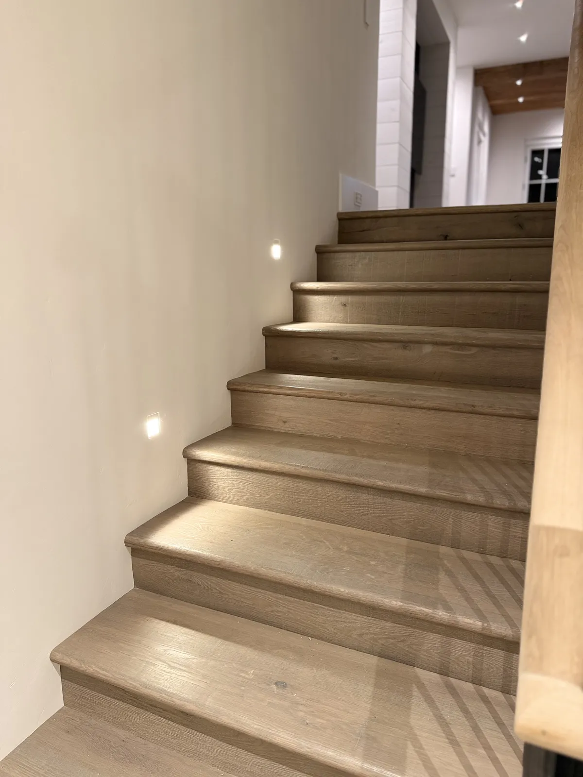 Tile stair installation completed by Milford Mills Tile in Delaware County