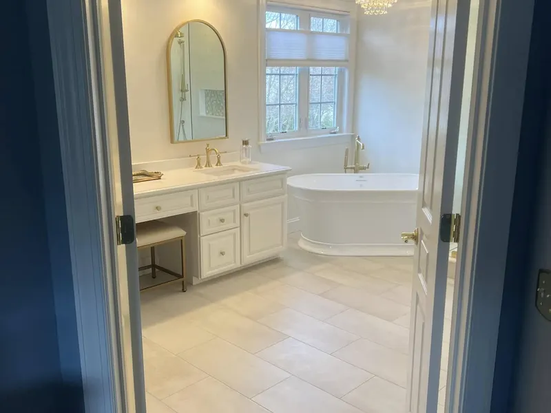 Floor tile repair and replacement — Milford Mills Tile