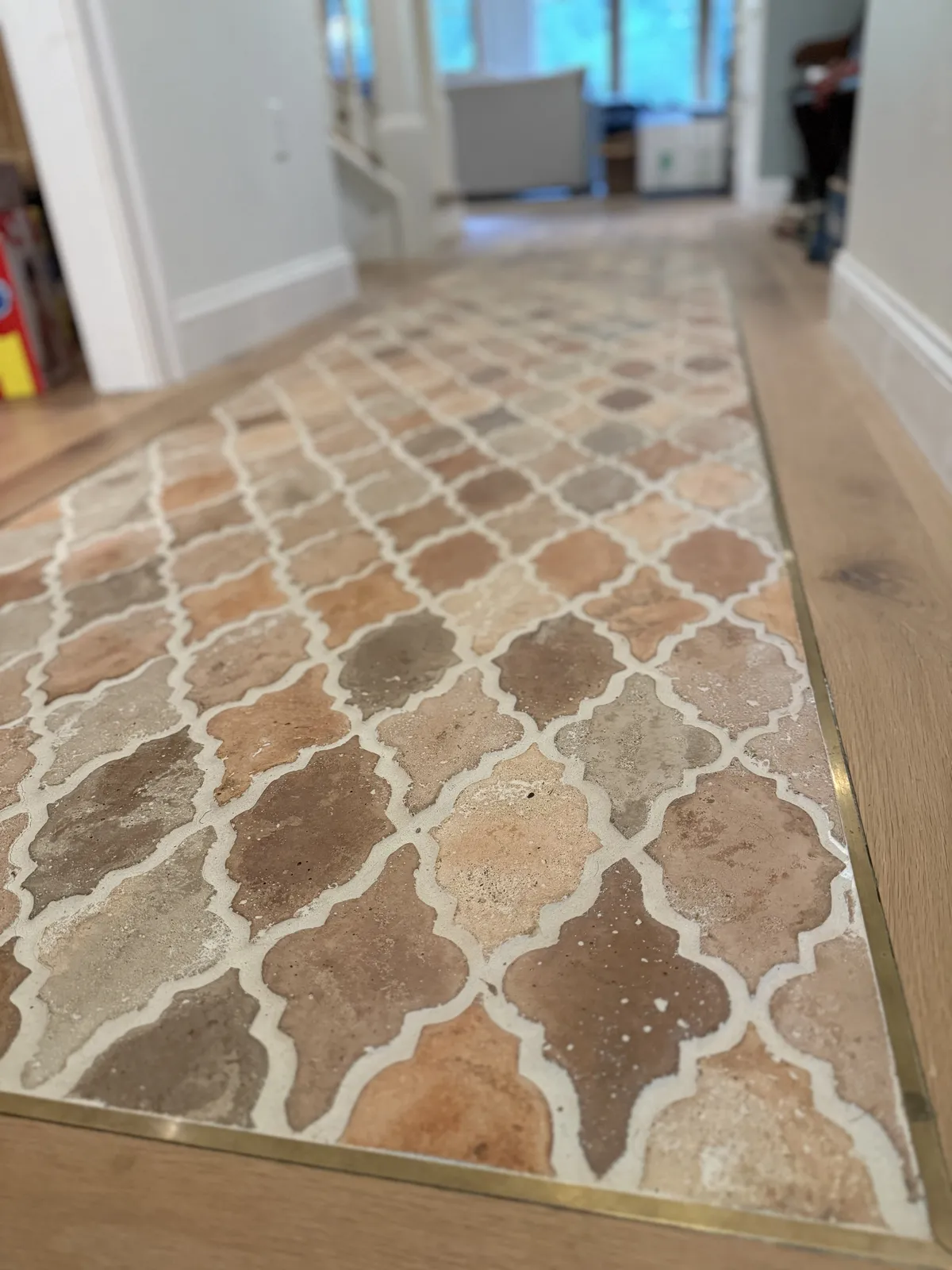 Tile repair project in progress — Milford Mills Tile